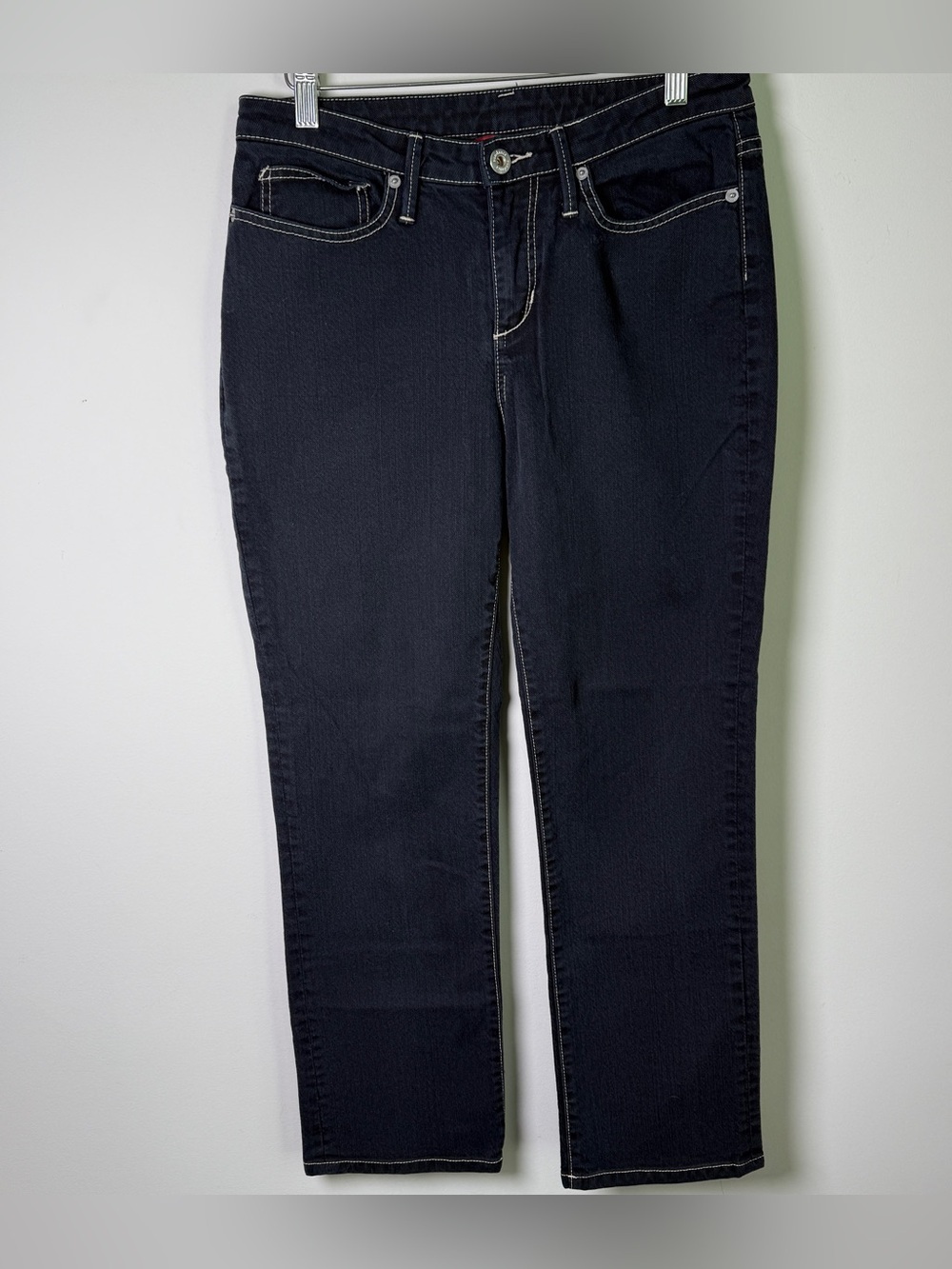 Sundance Black Straight Crop Jeans | Size 6 | Contrast Stitch Old Money Boho